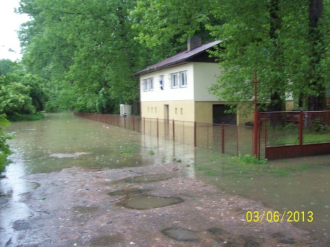 Povodeň v naší klubovně