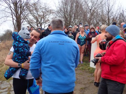 Křest otužilců I. PKO, Praha – Braník 7. 1. 2018