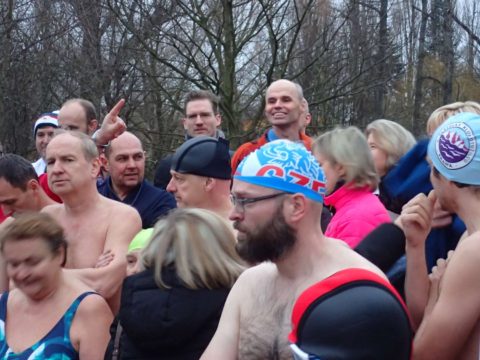 Křest otužilců I. PKO, Praha – Braník 7. 1. 2018